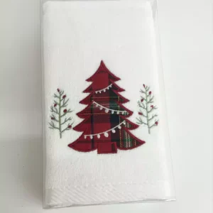 Toalha de rosto Pinheiro de Natal 40x71cm