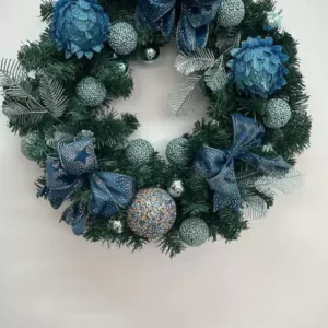 Guirlanda de Natal azul 60cm