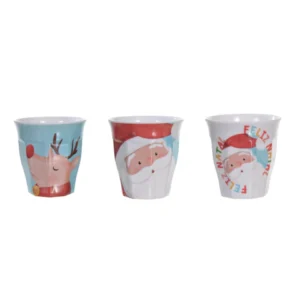 Copo melamina Noel aquarela sortidos 300ml