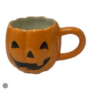 Caneca cerâmica abóbora 8,6cm