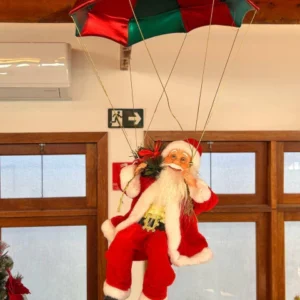 Papai Noel de Paraquedas paara pendurar 90cm