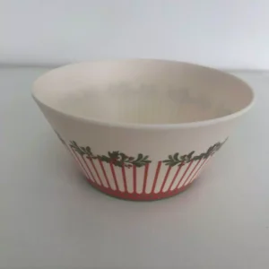 Bowl de melamina listrado de azevinho