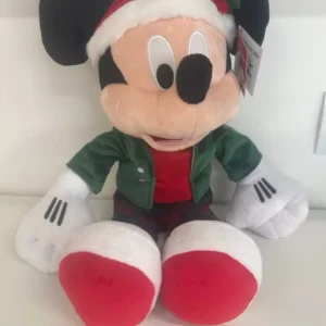 Mickey pelúcia com roupa xadrez 49cm