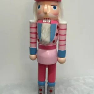 Quebra nozes rosa com chapéu de cup cake 38cm