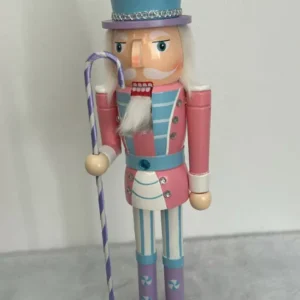 Quebra nozes rosa com bengala 38cm
