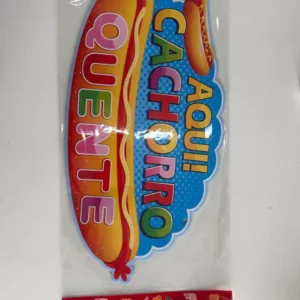 Placa Barraca de Cachorro Quente 38x19cm