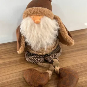 Papai Noel sentado tricô 26cm