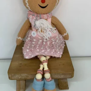 Boneca ginger sentada candy color 32cm