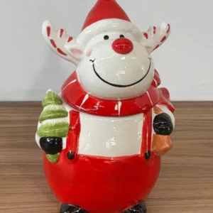 Baleiro rena vermelho e branco