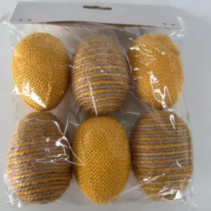Ovos amarelo e cru com 6 unidades